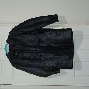 Women's Classic Black Leather Jacket